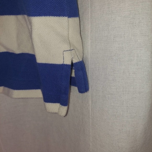 Ralph Lauren Sport Classic Fit Blue/White Striped Polo, Large - Picture 7 of 9